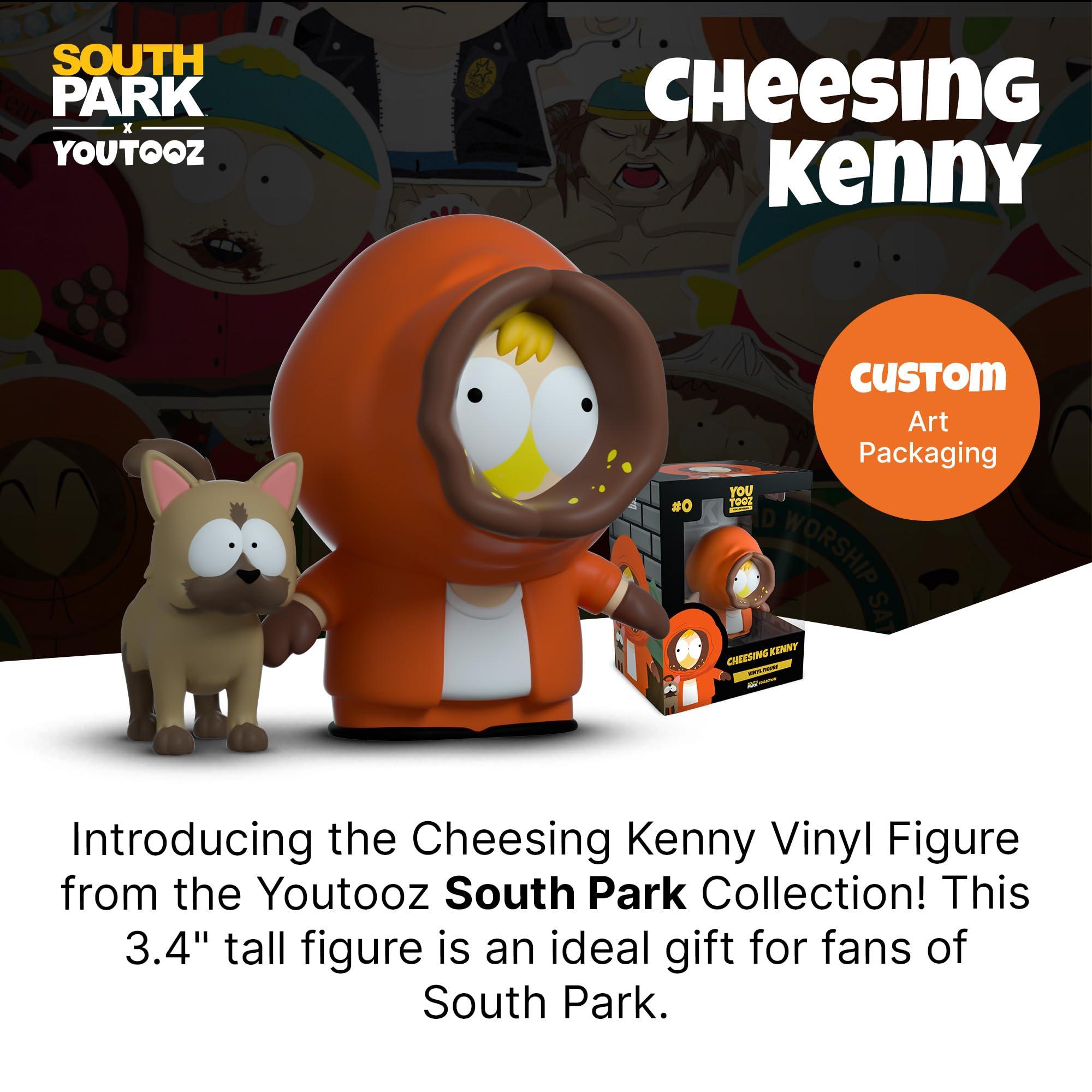 You Tooz Youtooz Cheesing Kenny 3.4\" Collectible, Cheesing Kenny Vinyl Action Figure from TV Show South Park from South Park Collection