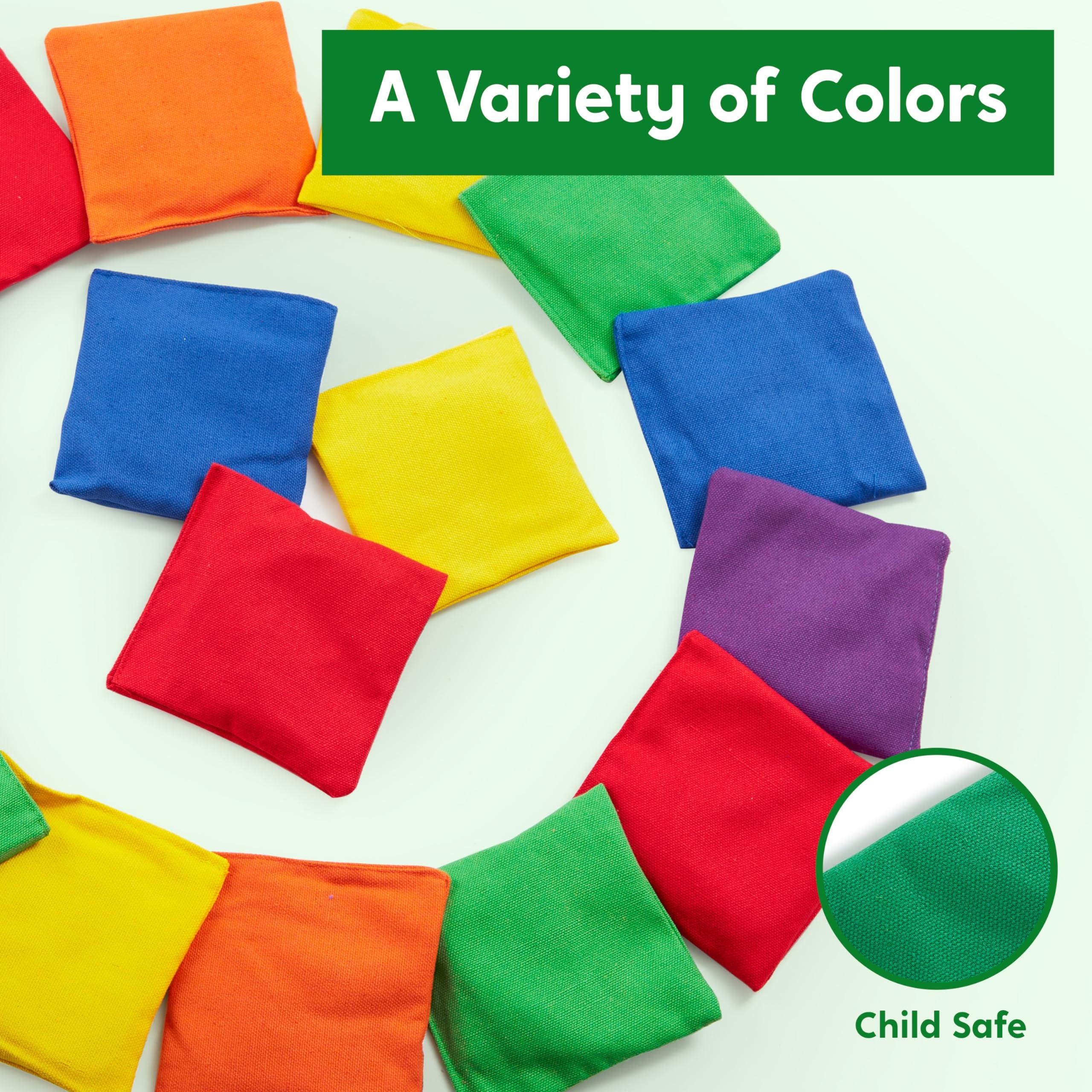 JOYIN JOYIN 16 Cornhole Bean Bags for Tossing (4.7 x 4.7), Durable Nylon All-Weather Game, Includes 15 Bean Bags and a Carry Bag, Cornhole Game Set, Party Supplies for Kids & Adults