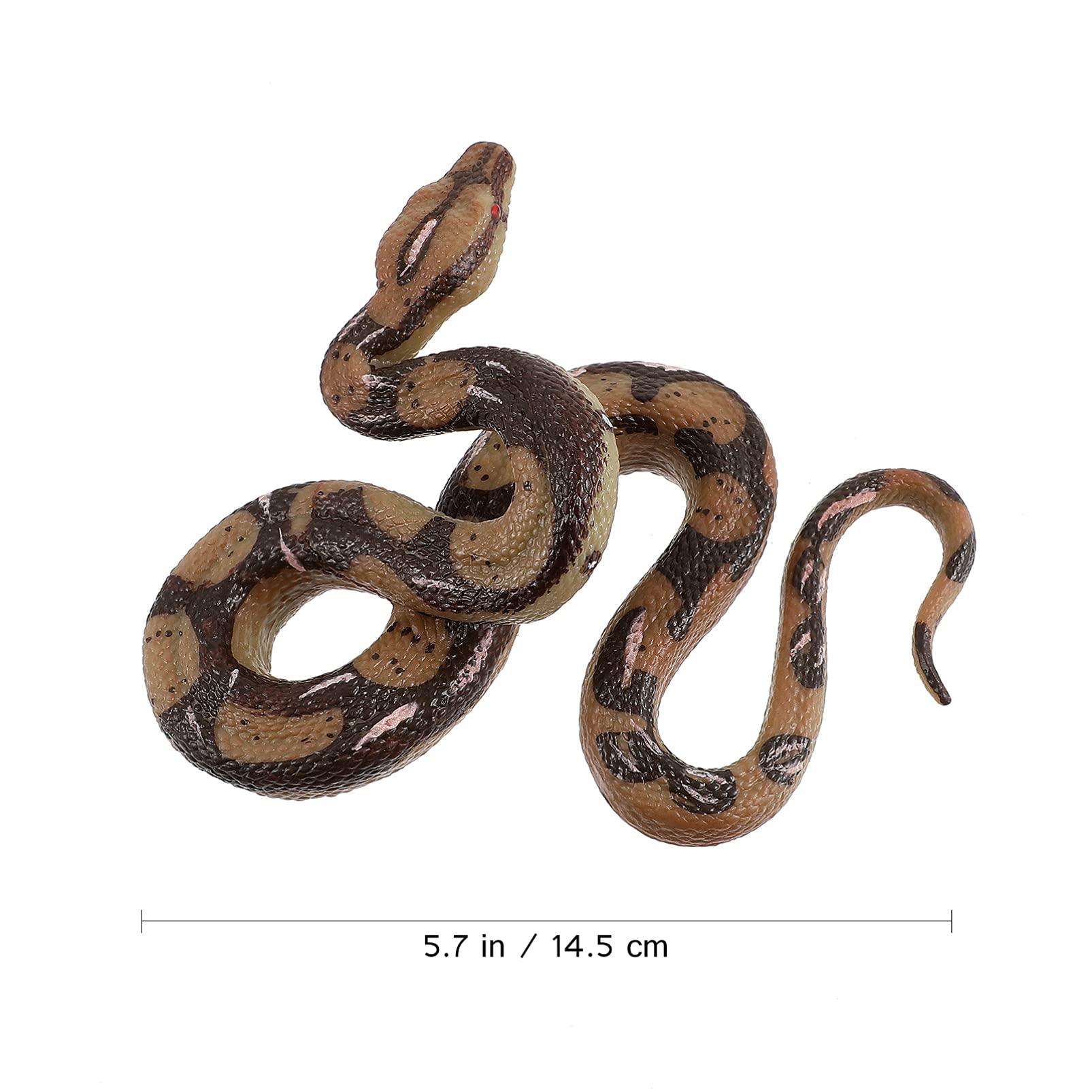 VALICLUD Realistic Rubber Snakes Fake Snake Pranks Scary Snake Toys for Garden Props Trick Halloween Decoration
