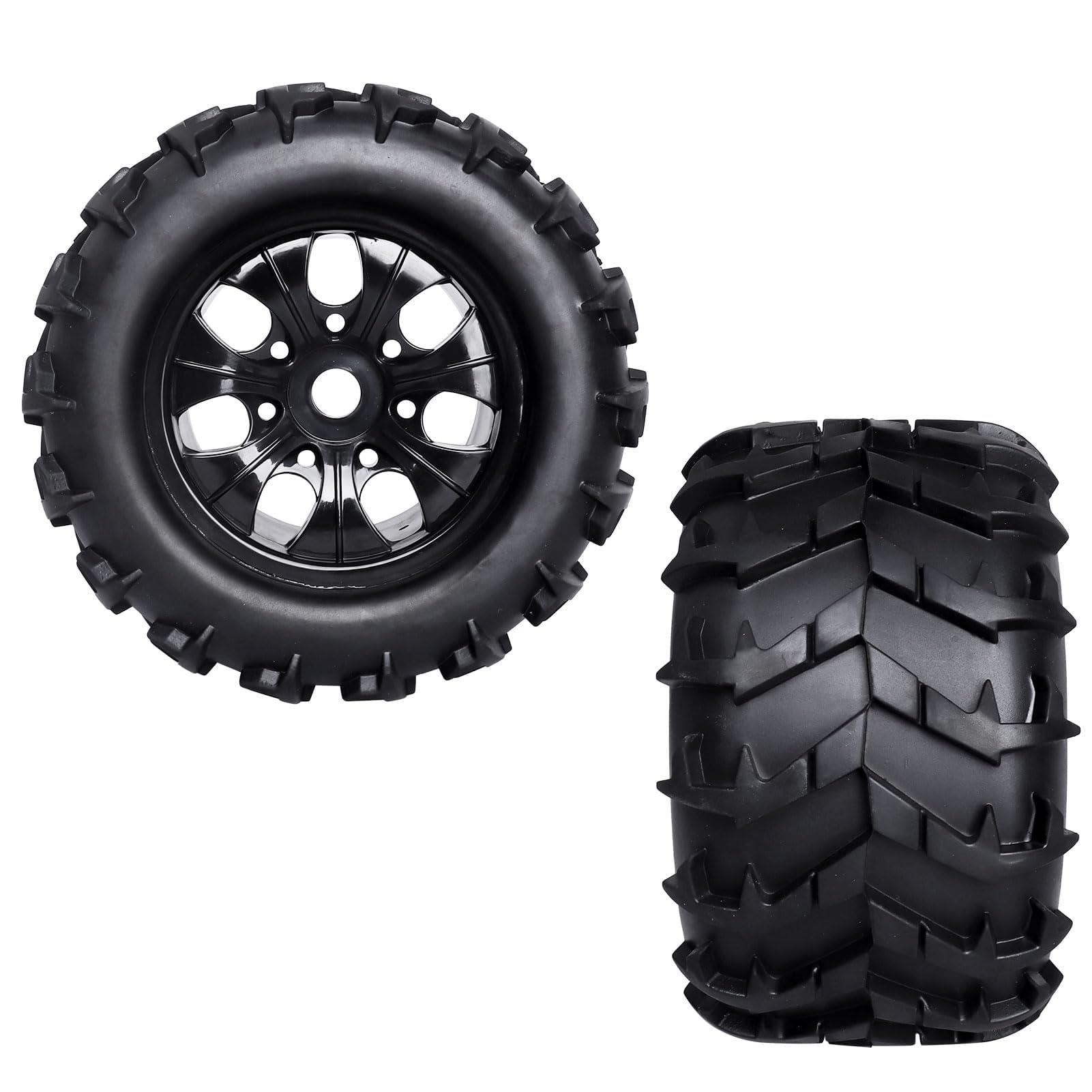 Hobbypark HobbyPark 17mm Hex 1/8 RC Truck Tires and Wheels (Non-Glued) for Traxxas Maxx Tmaxx Erevo 2.0 3.3 Arrma Kraton 6S Notorious HPI Savage Redcat Kaiju