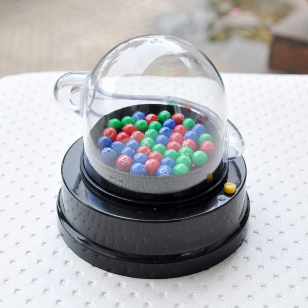 NUOBESTY NUOBESTY 2 Set Bingo Lotto Game Electric Machine Electric Shake Lucky Ball Table Top Toys