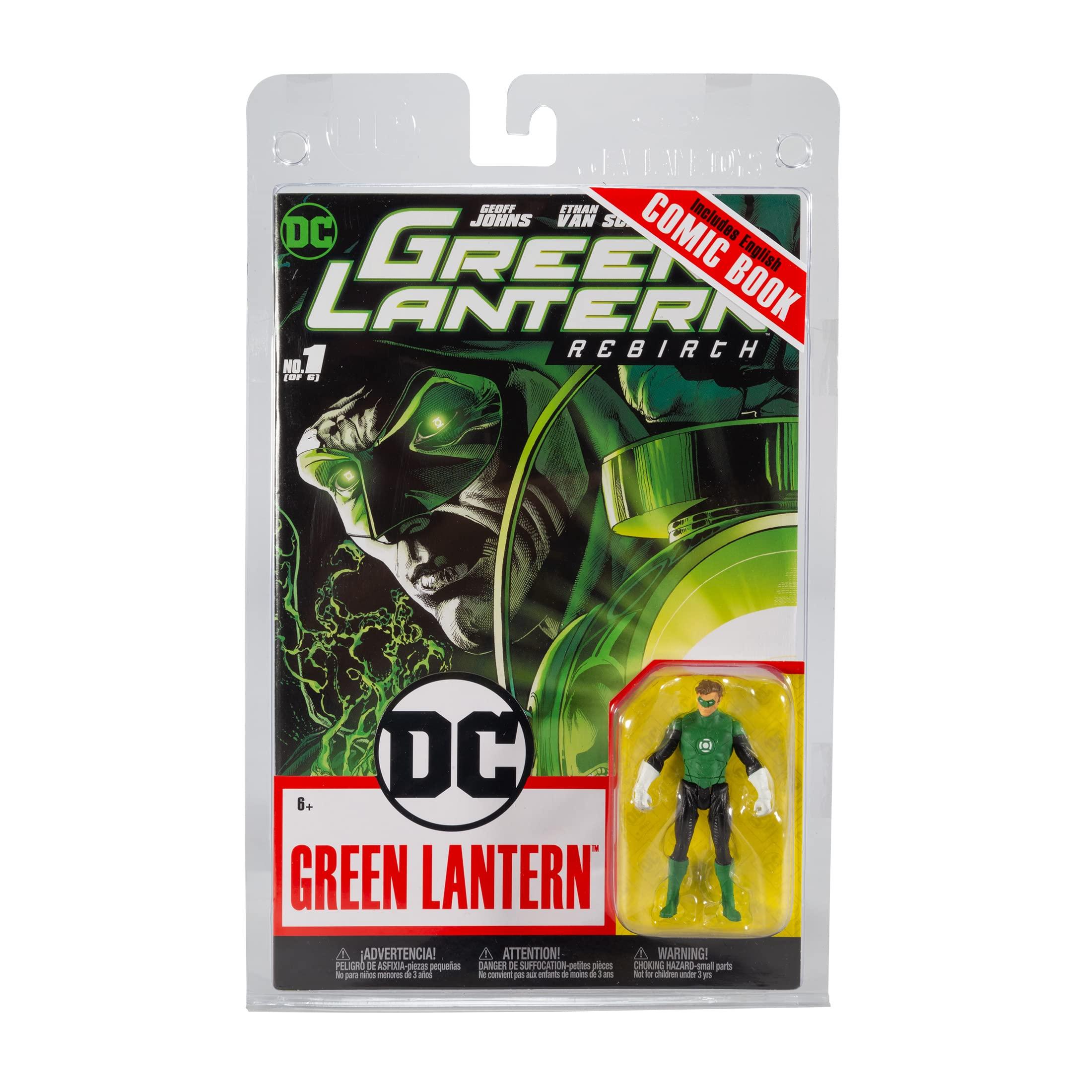 McFarlane Toys McFarlane Toys - DC Direct - 3IN Figure with Comic WV2 - Green Lantern (HAL Jordan)