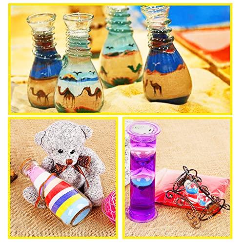 Guuozzli Guuozzli 36 PCS Art Sand,1.25oz DIY Arts and Crafts Kit,Scenic Sand Kit for Kids,DIY Sand Painting,Wedding Decoration Sand Bottles