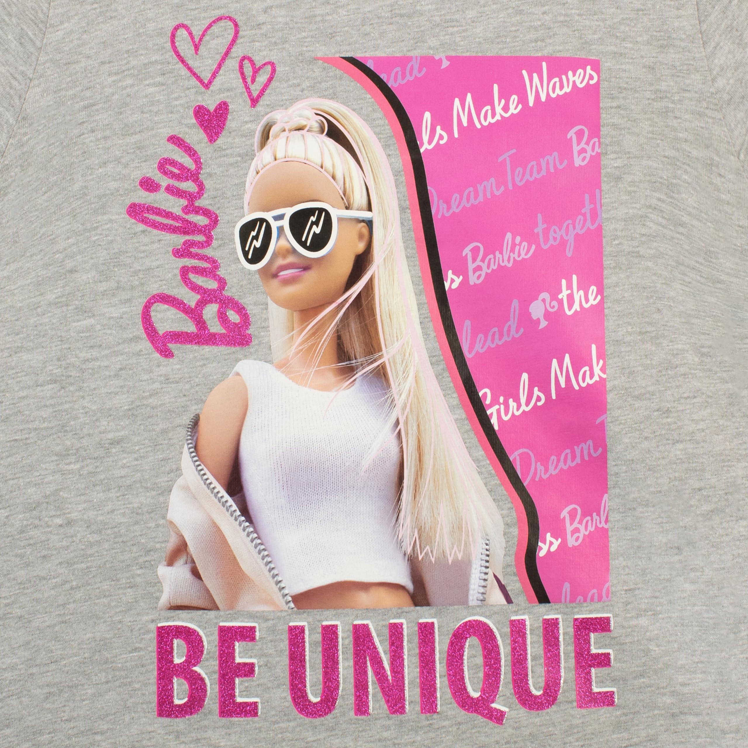 Barbie Barbie Shirts for Girls | Official Merch | Inspirational Girl Tshirt Grey 4