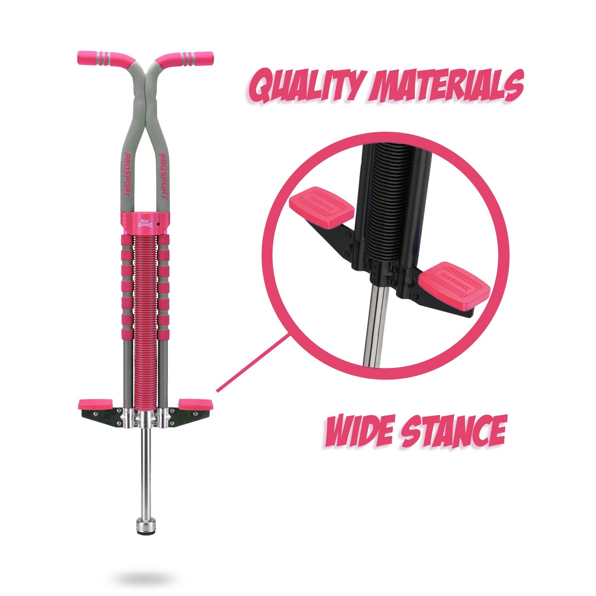 New Bounce New Bounce Pogo Stick for Kids - Pogo Sticks for Ages 9 and Up, 80 to 160 Lbs - Pro Sport Edition, Quality, Easy Grip, PogoStick for Hours of Wholesome Fun