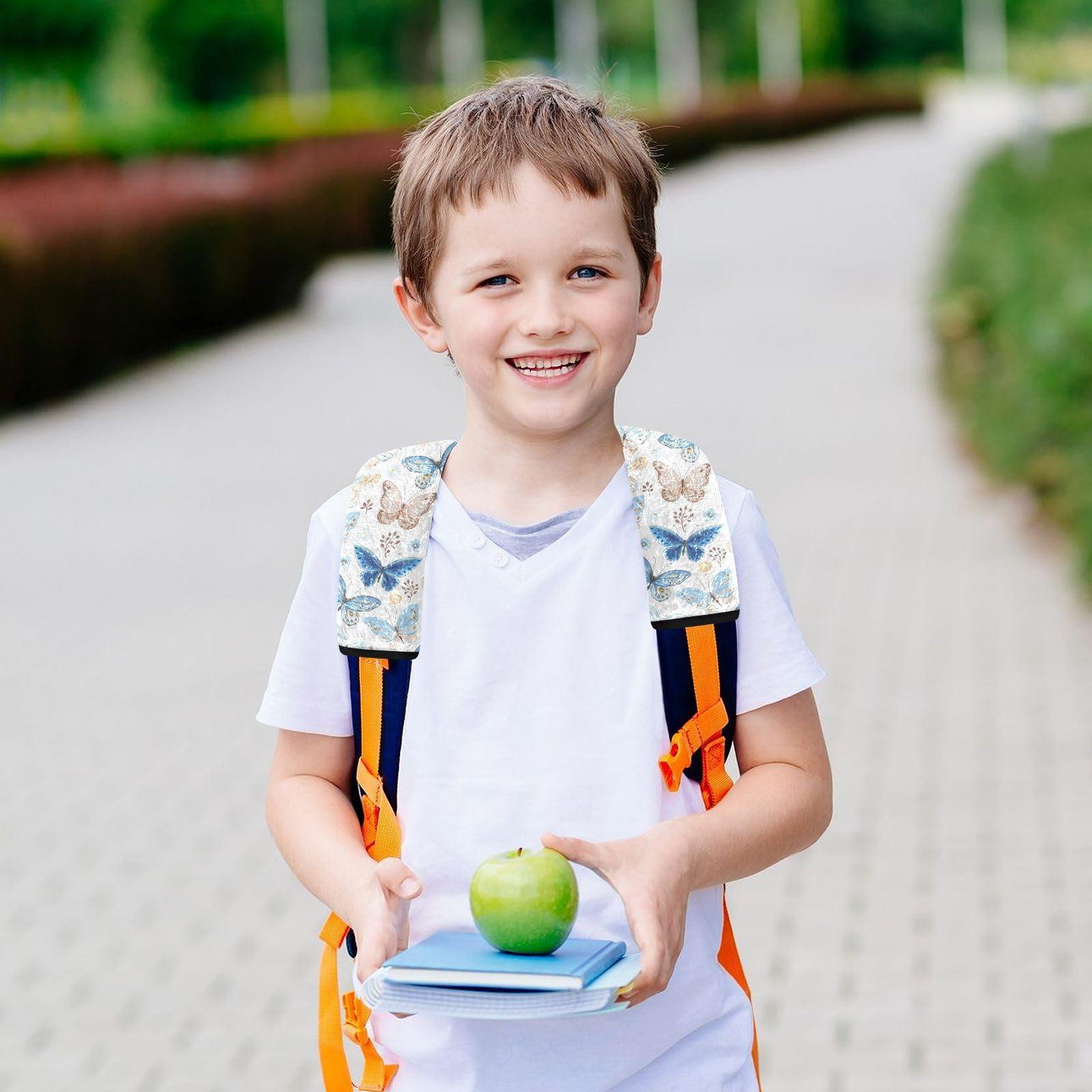 ElliTarr ElliTarr 2 Pack Seatbelt Covers Seat Belt Cover Pad for Adults Boys Girls Car Seat Strap Covers Pads Cushion Universal Shoulder Strap Pad Protector for Backpack Camera Bag 10 x 7.7 Inch Butterfly