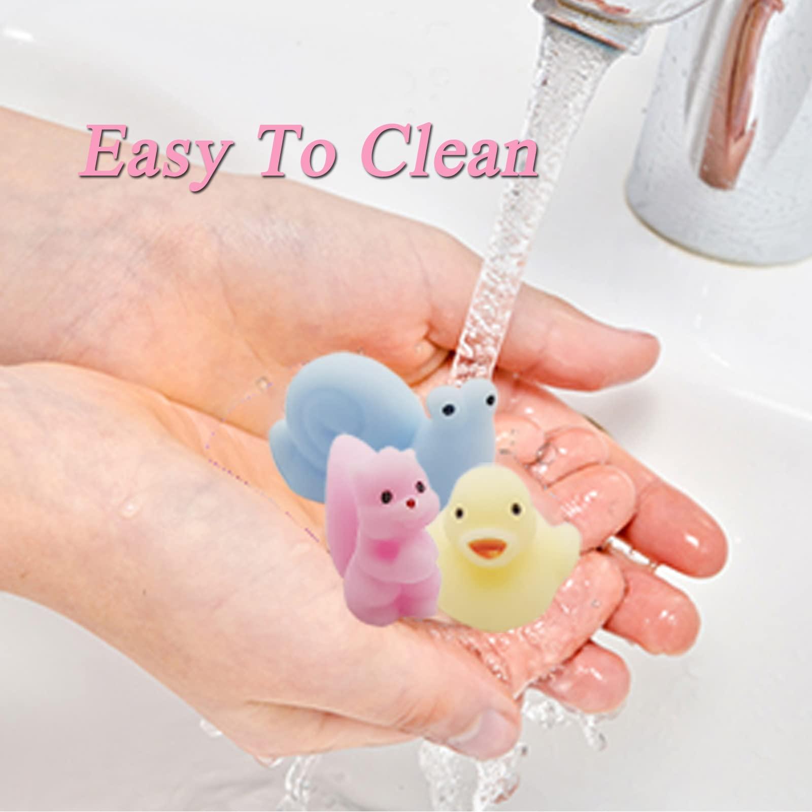 Nasdict 100 Pcs Mochi Toy, Random Squishy Fidget Toys, Soft Cute Animal Stress Relief Squishies Toys for Kids Party Favors, Classroom Prizes, Easter Basket Goodie Bag Stuffers, Christmas, Birthday Gifts