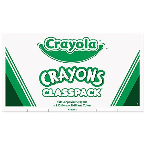 Crayola Crayola 528038 Classpack Large Size Crayons, 50 Each of 8 Colors, 400/Box