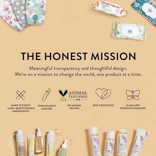 The Honest Company The Honest Company Clean Conscious Unscented Wipes | Over 99% Water, Compostable, Plant-Based, Baby Wipes | Hypoallergenic for Sensitive Skin, EWG Verified | Pattern Play, 60 Count