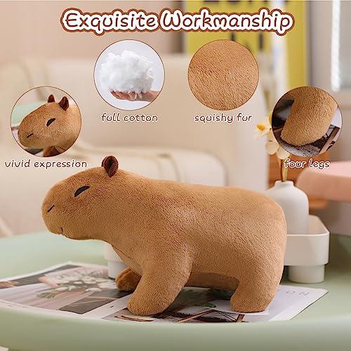 SQEQE SQEQE Capybara Plush Toy, Cute Capybara Stuffed Animals, Super Soft Capybara Plushie Pillow Unique Brown Plushies Doll Gifts for Girls Boys Kids Decor 12 inch