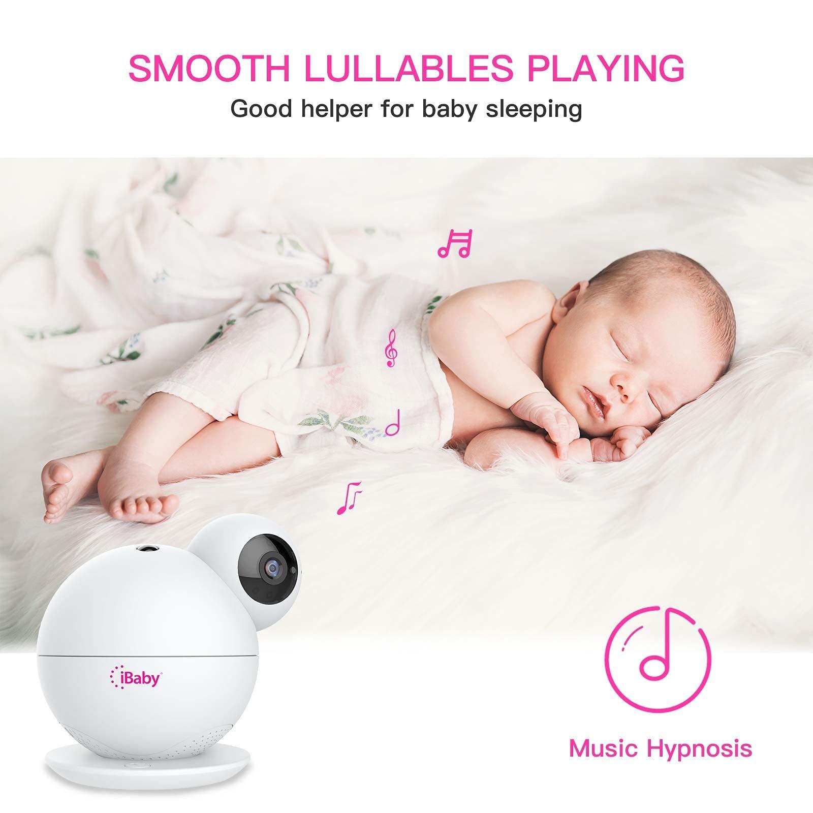 iBaby iBaby M8 2K Smart Baby Monitor, 355 Pan 110 Tilt and 2-Way Talk, Video Baby Monitor with Crying and Motion Alerts, Moonlight Projector, Temperature/Humidity Alerts, for iOS/Android