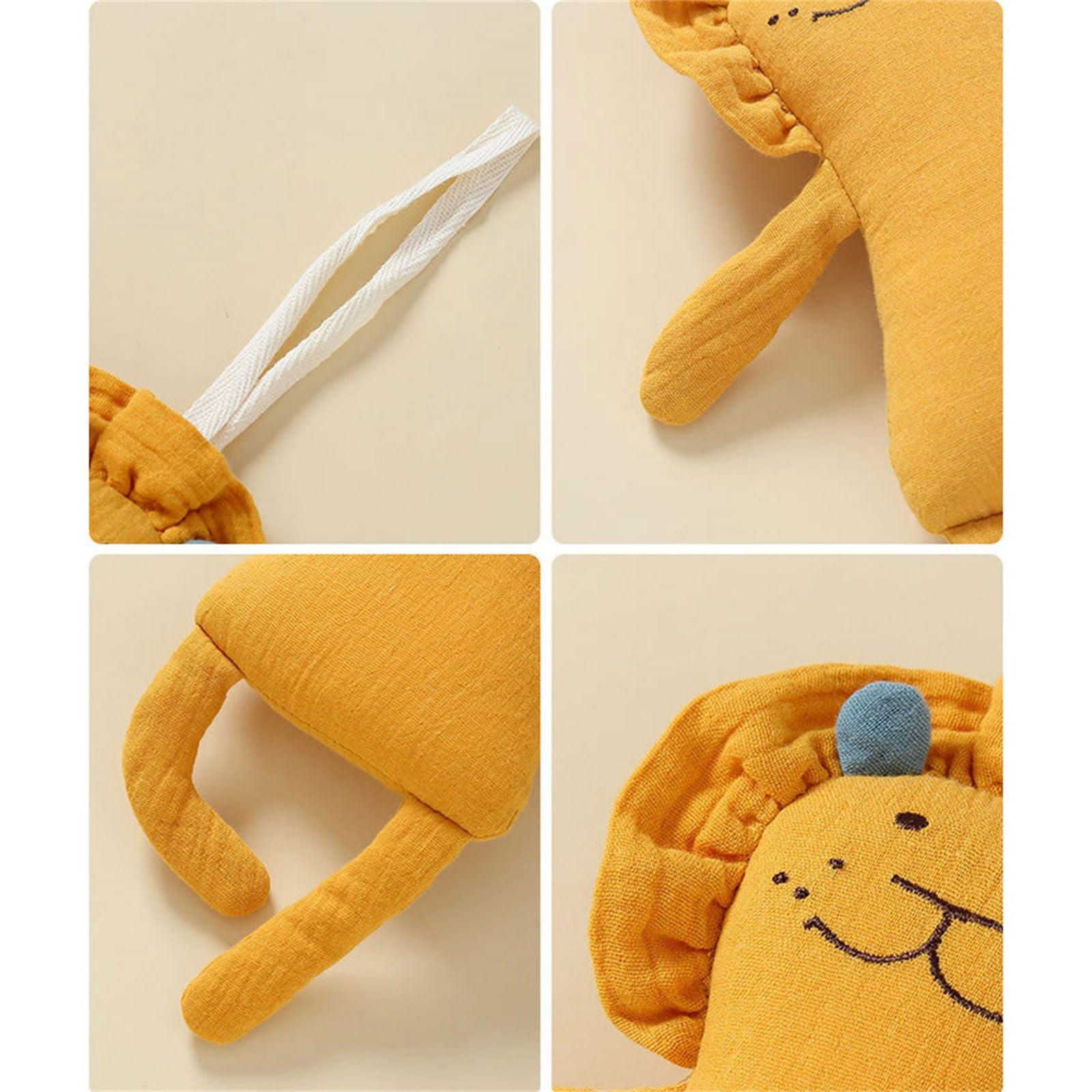 HOUNIIXIE Cartoon Newborn Soother Soothing Toy and Practical Pacifying Towel for Babies Provide Comfort and Security