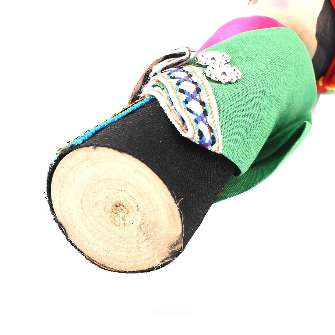Qtqgoitem Qtqgoitem Rhombus Ornament Headband Chinese Minority Costume Wooden Doll Fuchsia (model: edb fa9 82c f6c c80)