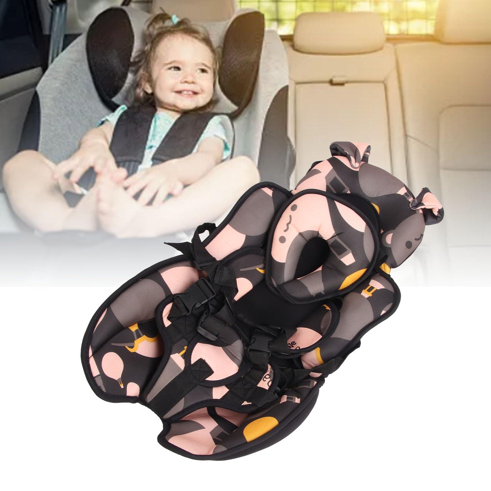 Fockety Infant Car Seat Insert, Baby Car Seat Cushion with Soft Head Neck Support, Adjustable Fixing Stroller Cushion, Toddler Car Seat Insert for Carseats, Strollers, Swings (1)