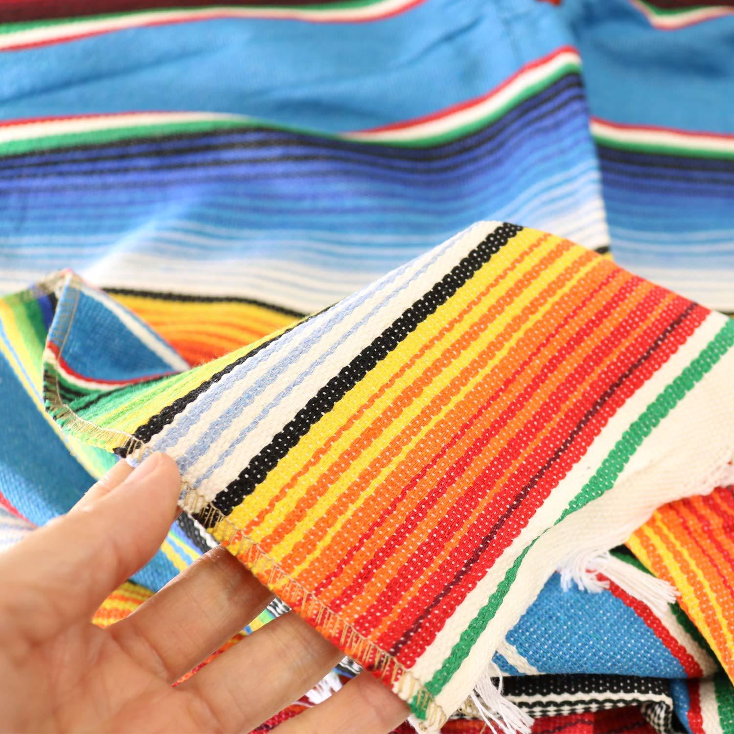 GiftExpress GiftExpress Mexican Poncho for Kids, Mexican Traditional Serape Poncho for Cinco de Mayo, Mexican Fiesta Theme Party Costume, Kids Mexican Serape Costume, Halloween Costume
