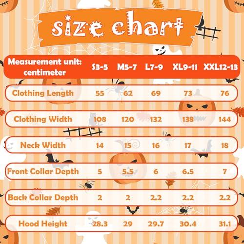 Webeasy Webeasy Glow in the Dark Skeleton Bat Cape Costume Kids,Halloween Bat Costume for Girls and Boys 7-9years