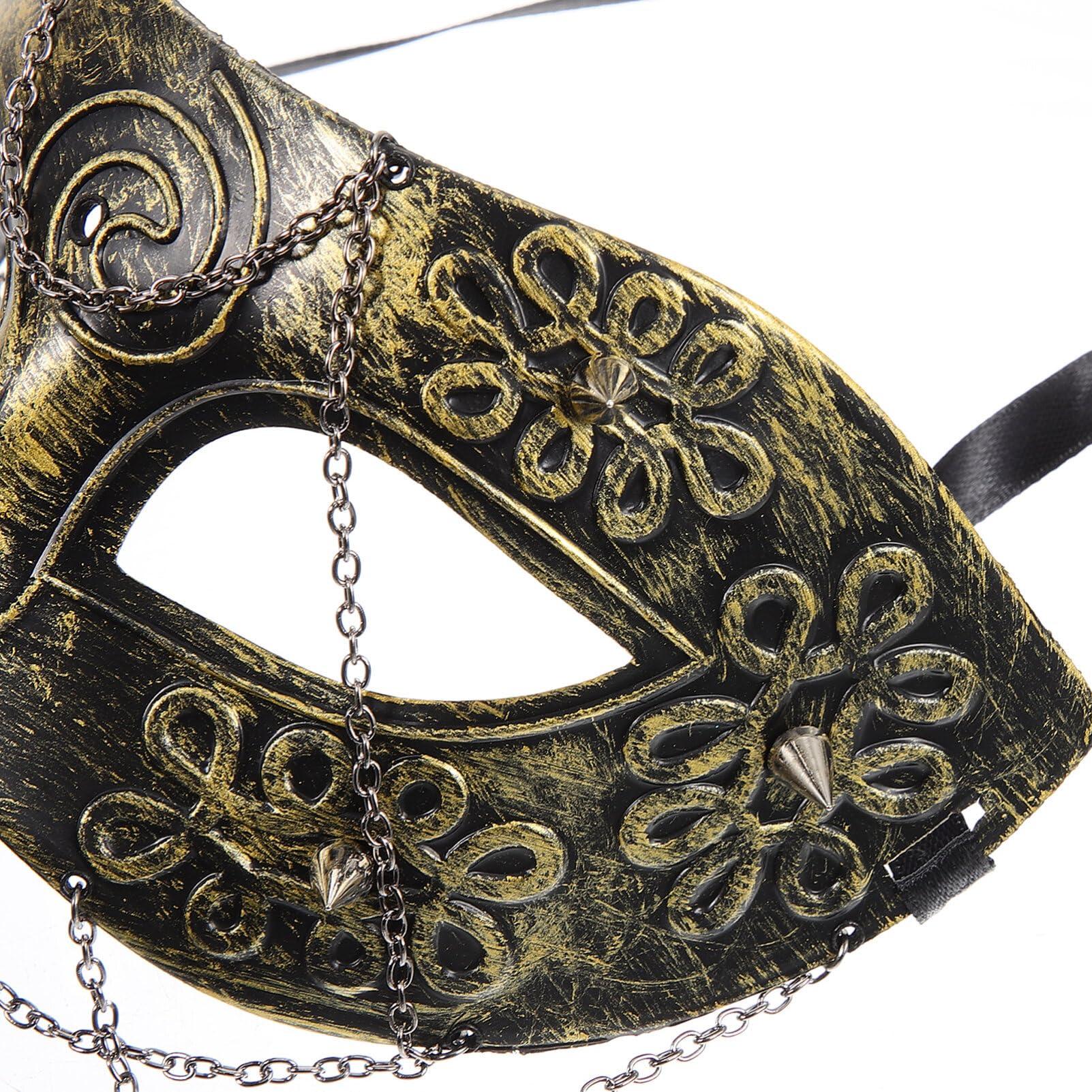 Didiseaon Didiseaon 2pcs Halloween Punk Gas Masks Halloween Scary Costume Masks Cosplay Prop Venetian Masks Retro Steampunk Masquerade Masks Steampunk Dress up Party Masquerade Mask Headwear Headgear