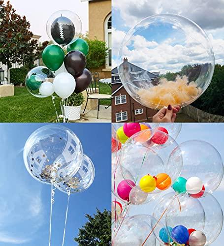 Aredpoook 20 Inch Bobo Balloons Bubble Balloons, 10 Pcs Clear Bobo Balloon, Large Transparent Bubble Balloon for Christmas Wedding Birthday Party Decoration