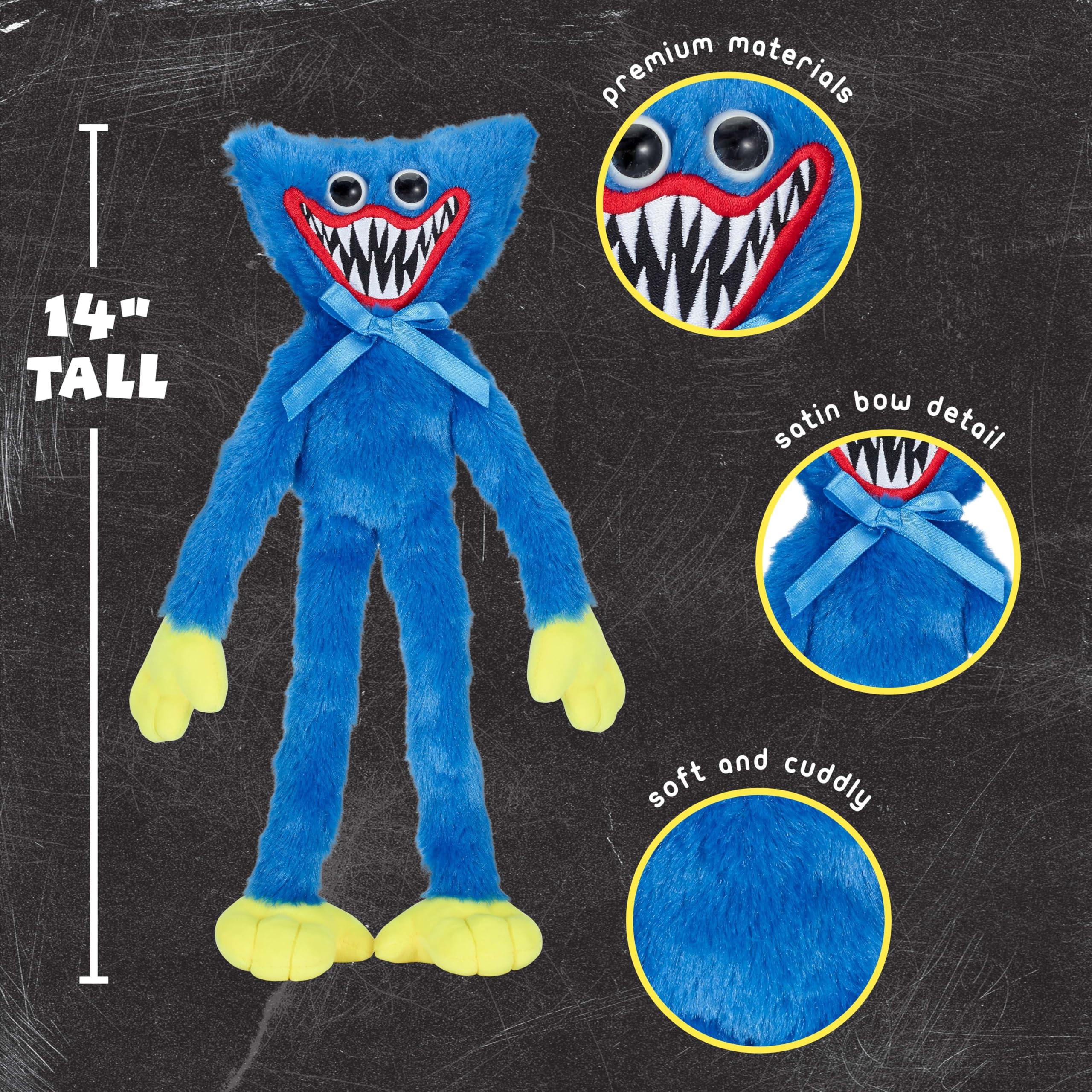 Poppy Playtime Poppy Playtime - Scary Huggy Wuggy Plush (14\" Medium Plush, Series 1) [Officially Licensed]
