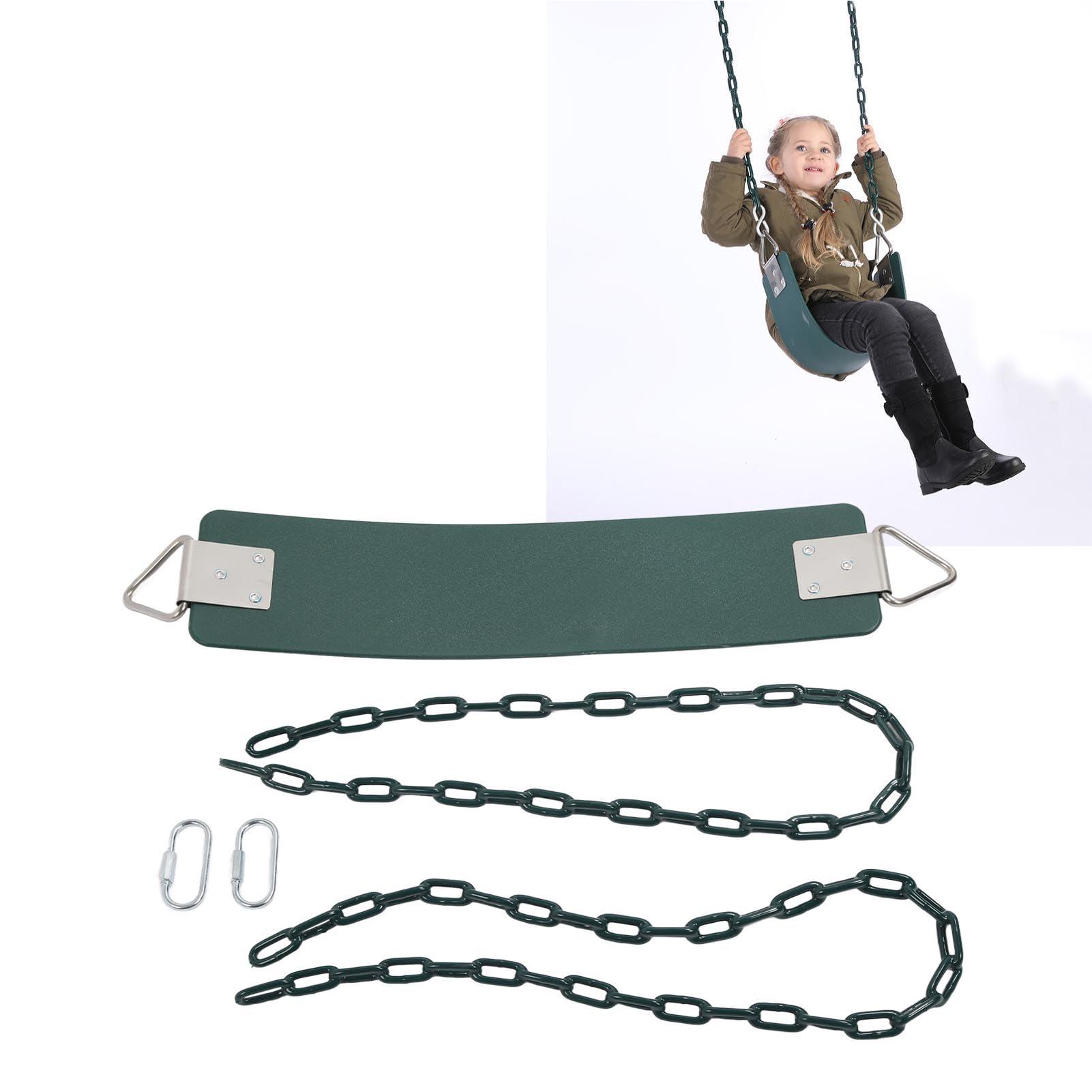 Leapiture Heavy Duty Swing Soft Board Swing Commercial Swing Set Industrial Swing Set Accessories Replacement for Kids Outdoors Playground Green Support 440.9lb