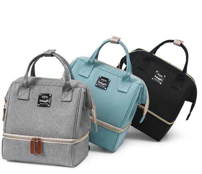 MAxba Waterproof Baby Bottle Cooler Bag Insulated Breast Milk Cooler Bag for Daycare, Nursing Moms, Travel, Black 11l