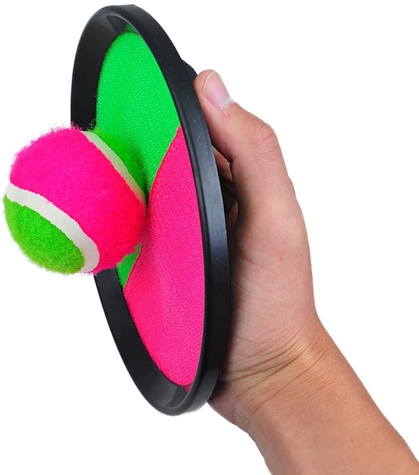 Star Magic Magic Ball Toss Catching Game Kids Play Set Magic Ball Toss Mitt Paddle Pack (4 Pack)