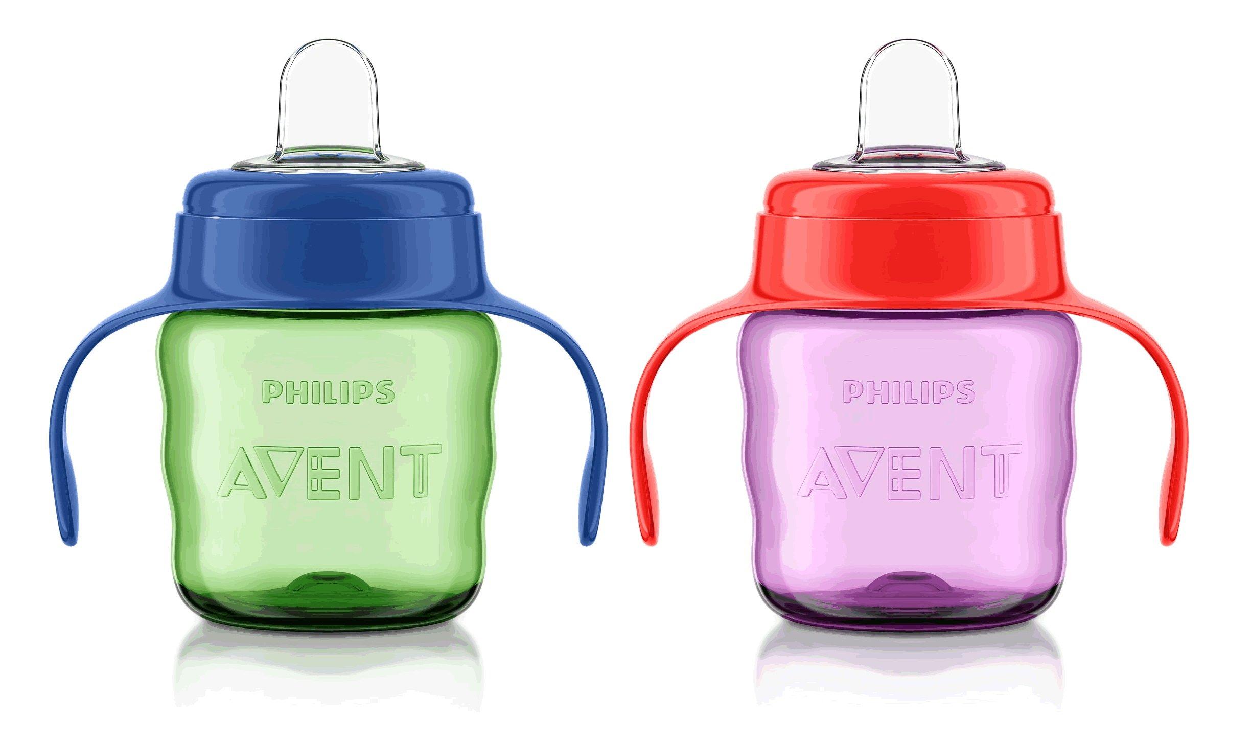AVENT Philips AVENT Spout Cup Easy Sip Cup Sippy Cup for Boys and Girls 7oz/200ml 6 Months+ (Girl)