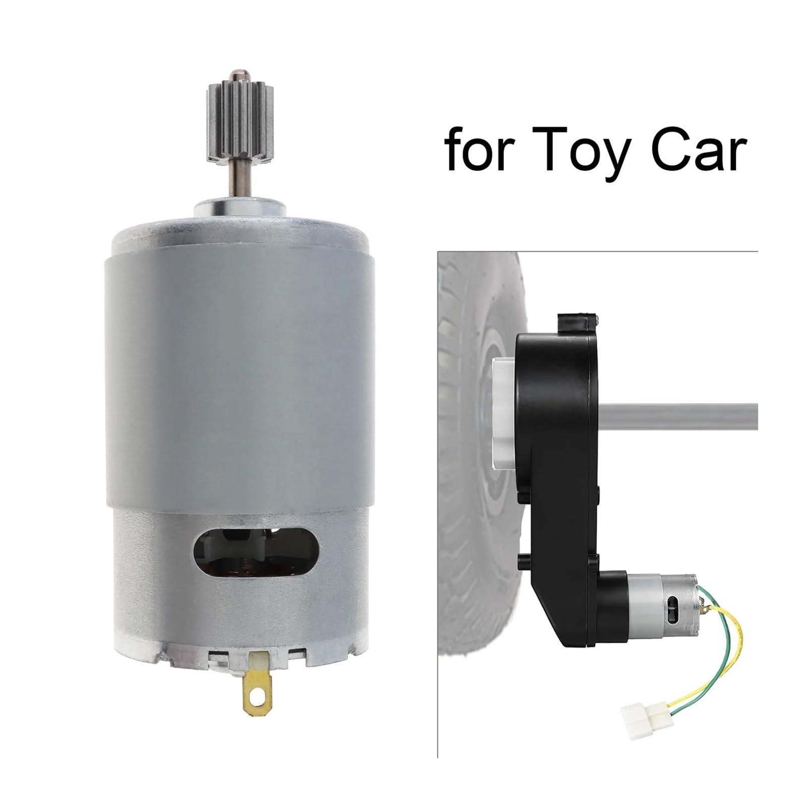 PADGZQGRZ PADGZQGRZ RS555 24V 10 Teeth DC Motor Kids Ride On Toys Car Brushed Motor High Speed Electric Motor for Remote Control Car Replacement Parts(18000)