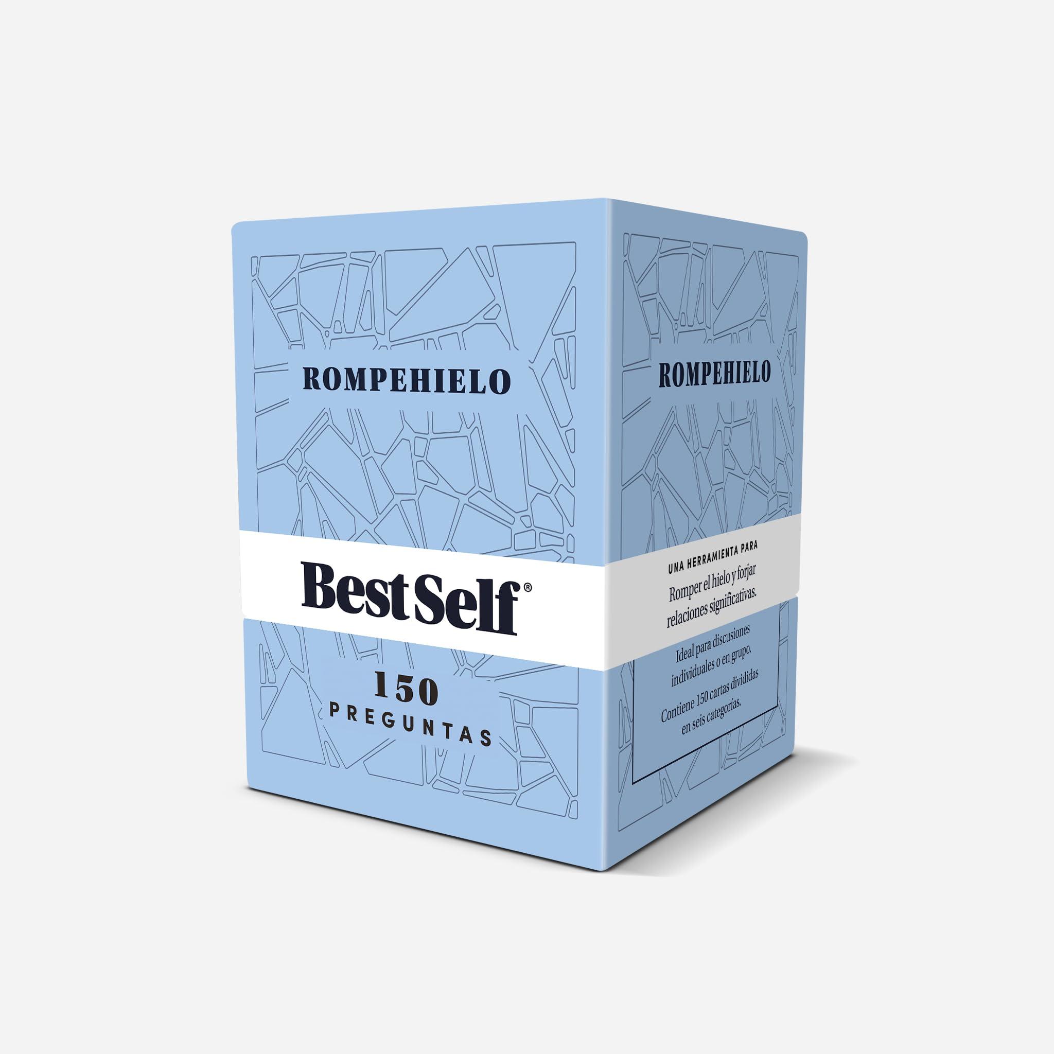 BestSelf Co. BestSelf Rompehielo (Icebreaker Spanish)  150 Prompt Conversation Cards - Ice Breaker Game for Creating Real Conversations, Building Connections - Perfect Playing Cards for Friends, Family, Dates