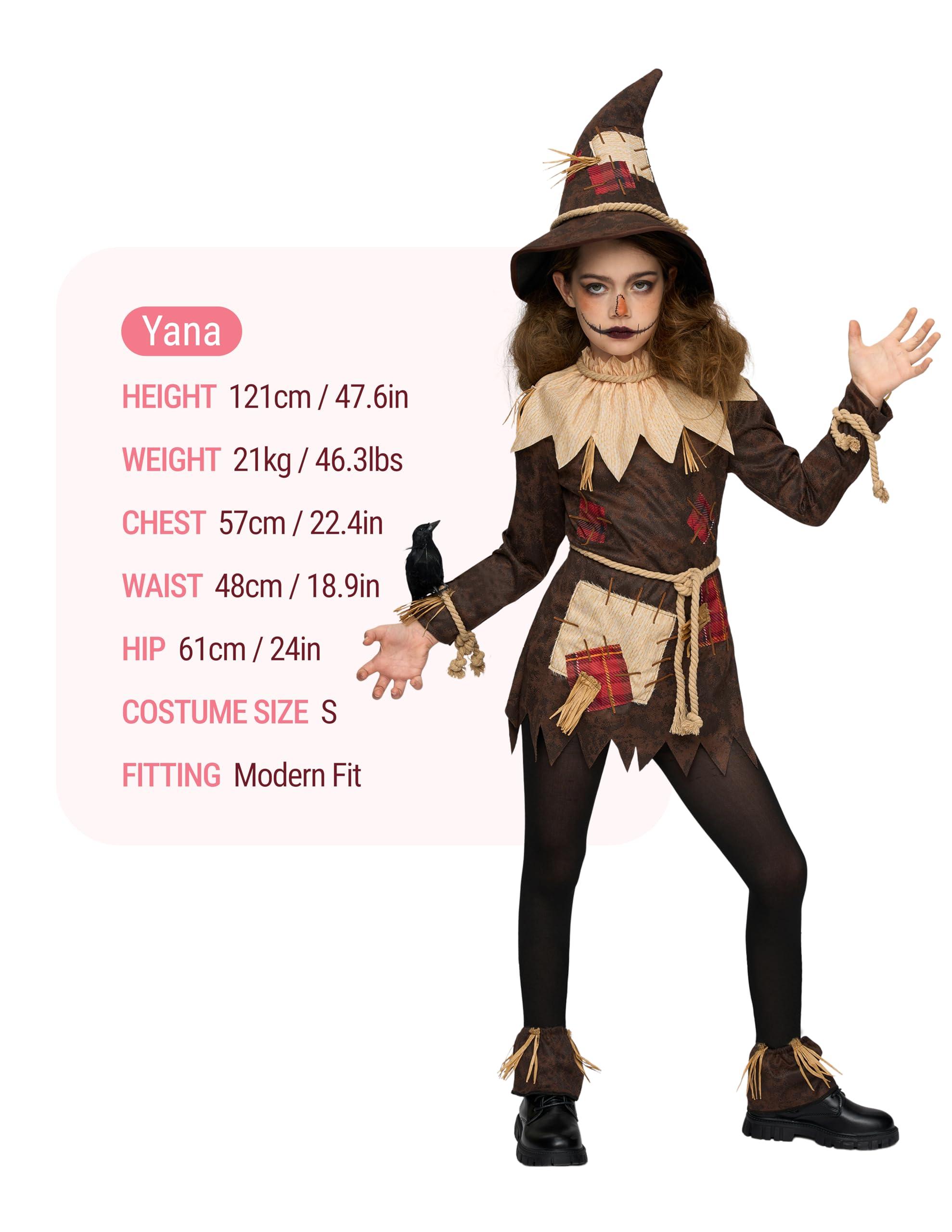 Spooktacular Creations Spooktacular Creations Scary Scarecrow Costume for Girls, Halloween Costume for Kids, Creepy Scarecrow Costume for Girls