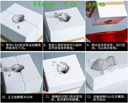 WellieSTR WellieSTR 1 Set Mini 3D Plaster Molds Ceramic Teapot Mold DIY Craft Art Mold (Stlye A: 8x5.5cm, not inlclude The mud)