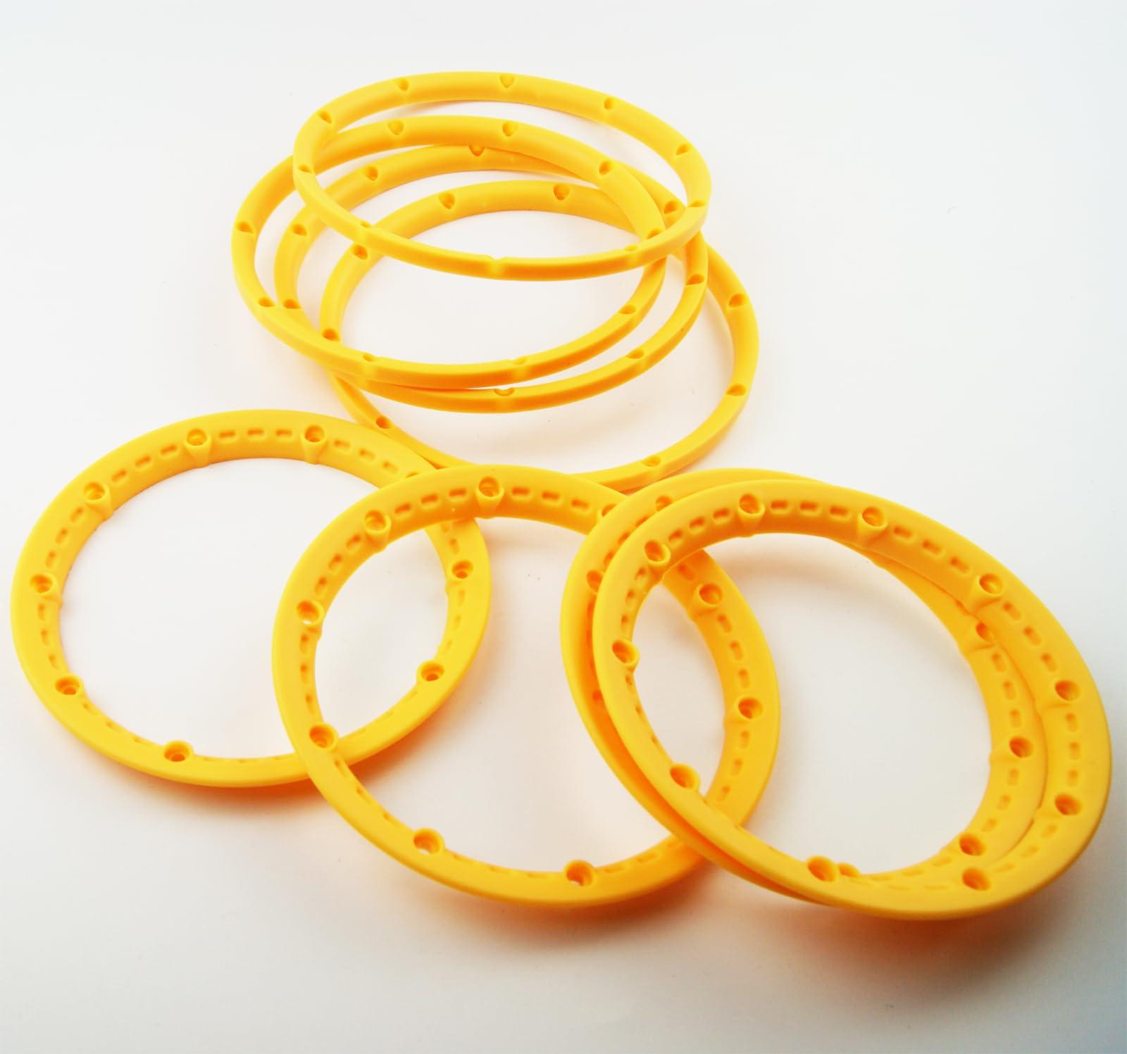 TITRACING TITRACING Yellow Wheel Bead Locks HPI KM Baja 5B 5T 5SC Buggy Truck