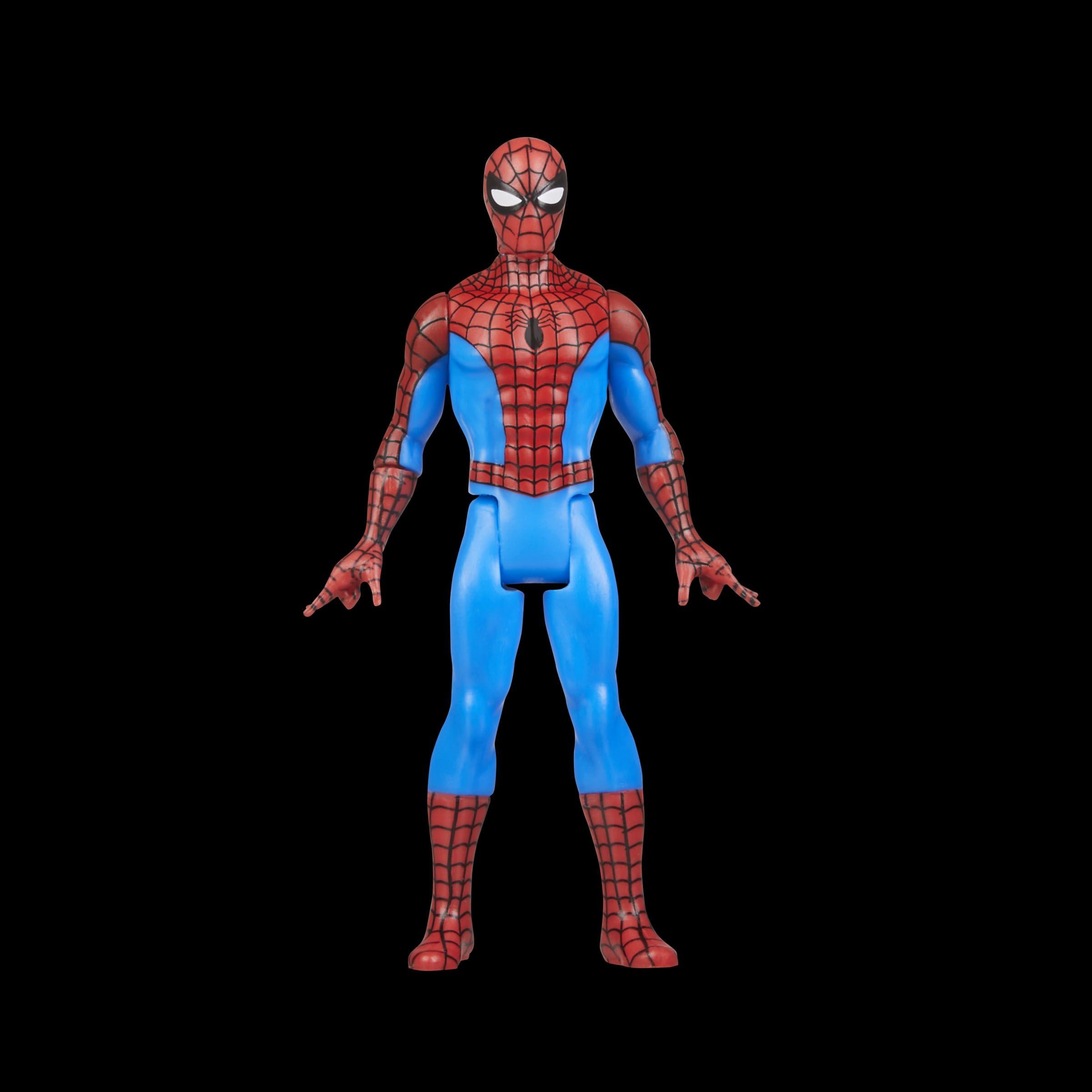 Marvel Marvel Legends Series Retro 375 Collection Spider-Man 3.75-Inch Collectible Action Figures,Toys for Ages 4 and Up