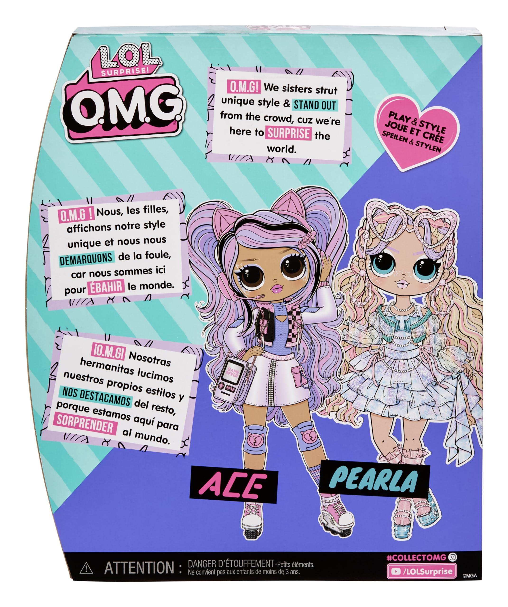 L.O.L. Surprise! LOL Surprise OMG Ace Fashion Doll with 15 Surprises Including Gaming Themed Fashions and Accessories Great Gift for Kids Ages 4+