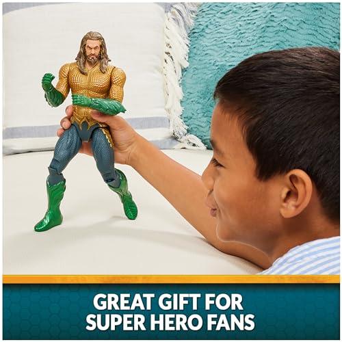 Aquaman DC Comics, Aquaman Action Figure, 12-inch, Detailed Sculpt and Movie Styling, Easy to Pose, Collectible Superhero Kids Toys for Boys & Girls