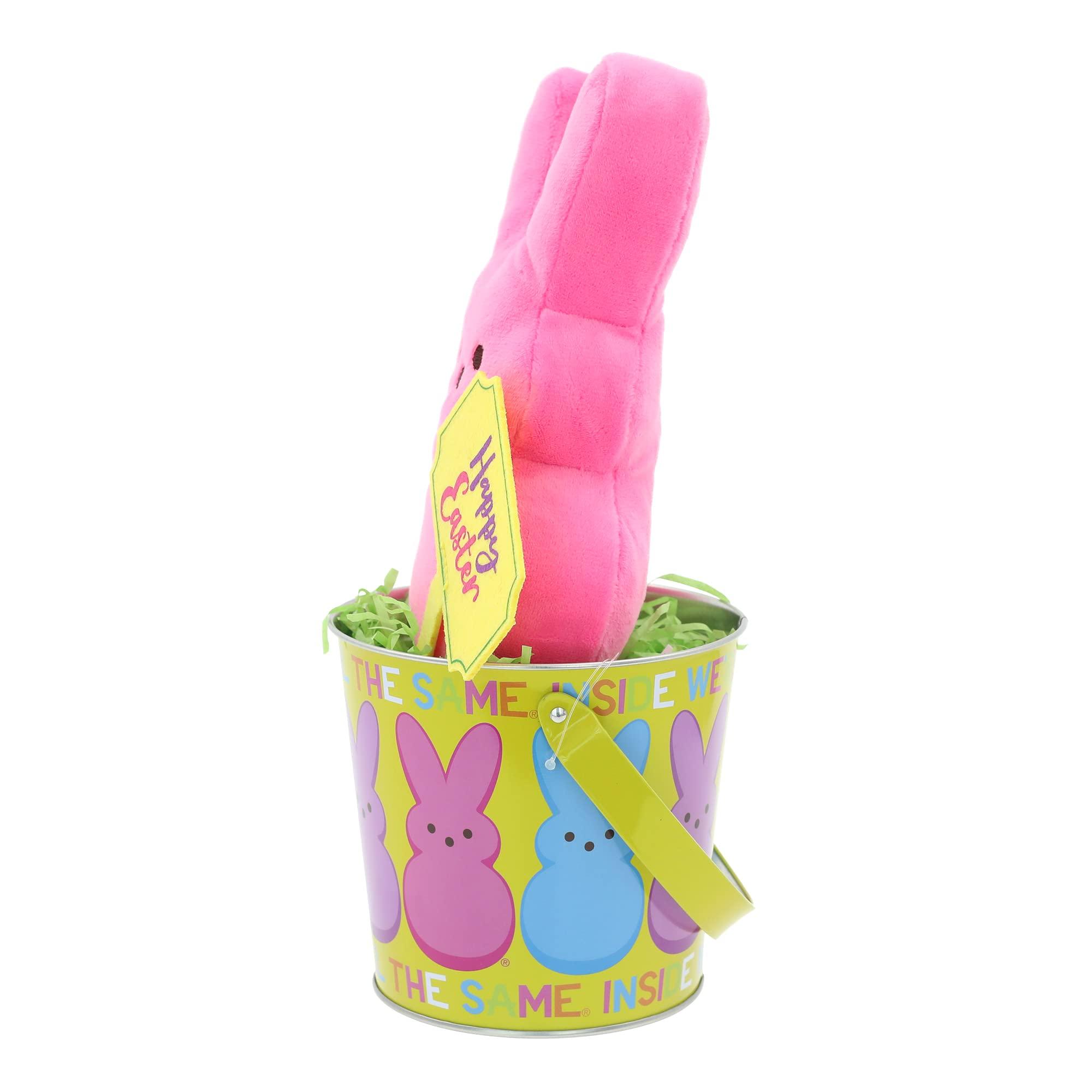 Animal Adventure Animal Adventure 9-10.5 INCH Easter Soft Plush Peeps in TIN Bucket | Pink
