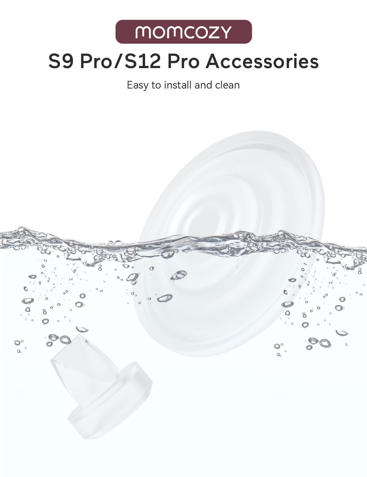 Momcozy Momcozy Original S9 Pro/S12 Pro Replacement Accessories, Only Compatible with Momcozy S9 Pro/S12 Pro Breast Pump NOT for S9/S12(Duckbill Valves & Silicone Diaphragm,1 Pack)