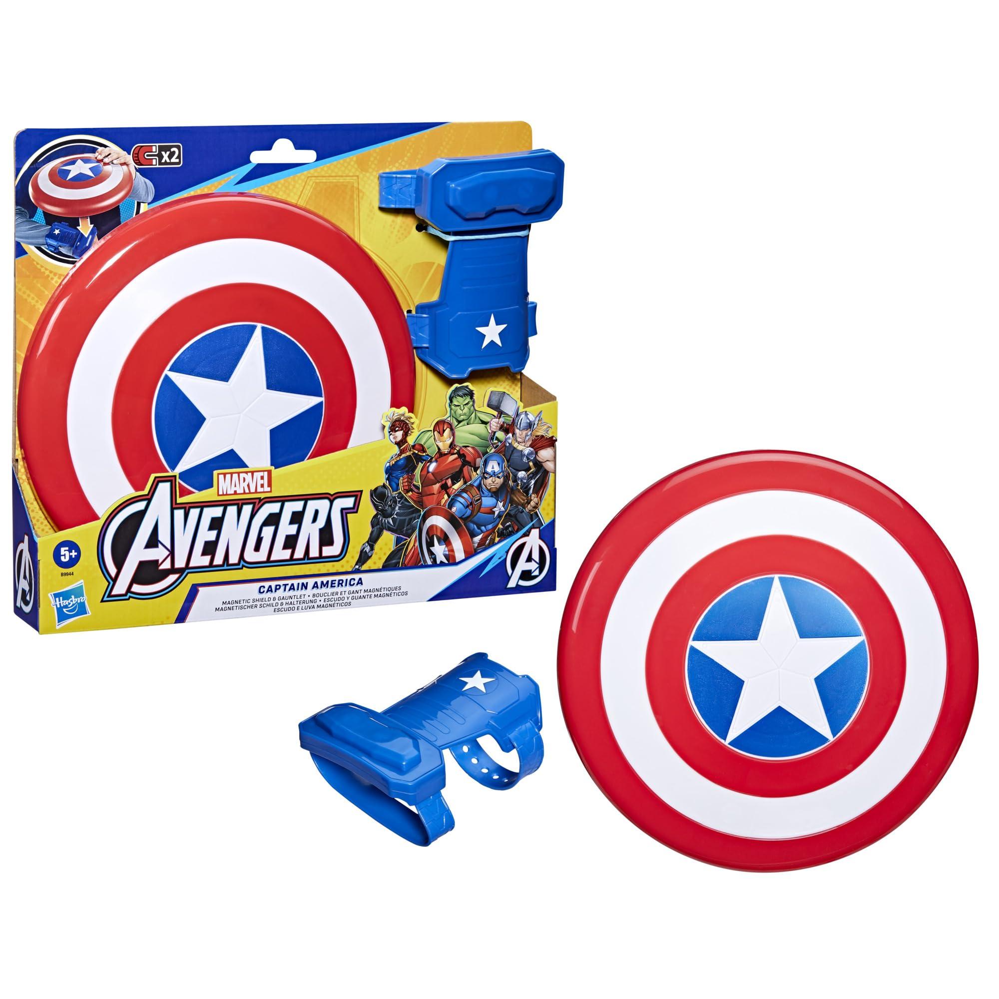 Avengers Marvel Avengers Captain America Magnetic Shield & Gauntlet 2-Piece Toy Figure Set