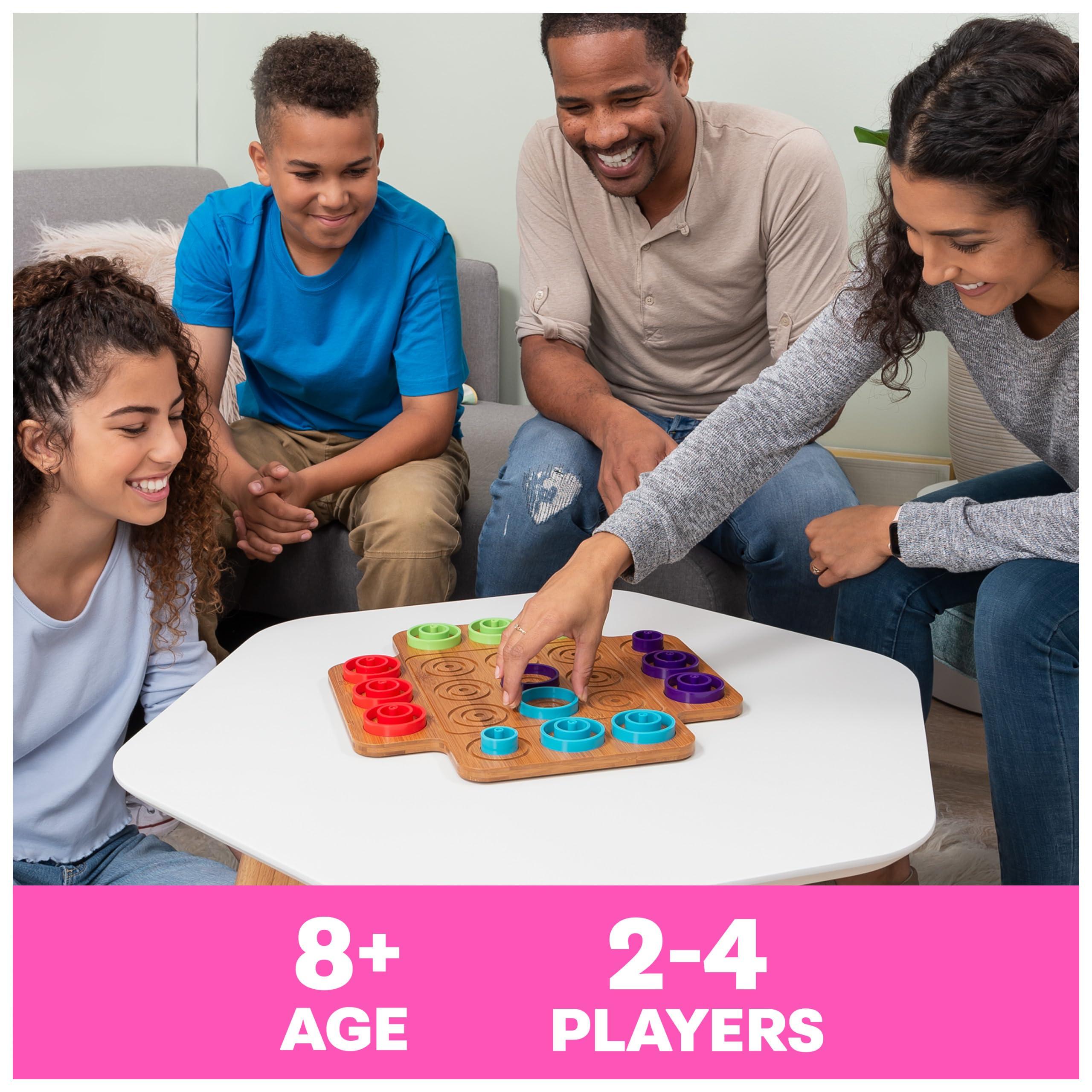 Marbles Spin Master Games, Otrio Wood Strategy Game, Fun Family Board Game, STEM Game, Interactive Puzzle Game, Family Game Night Game for Ages 8+