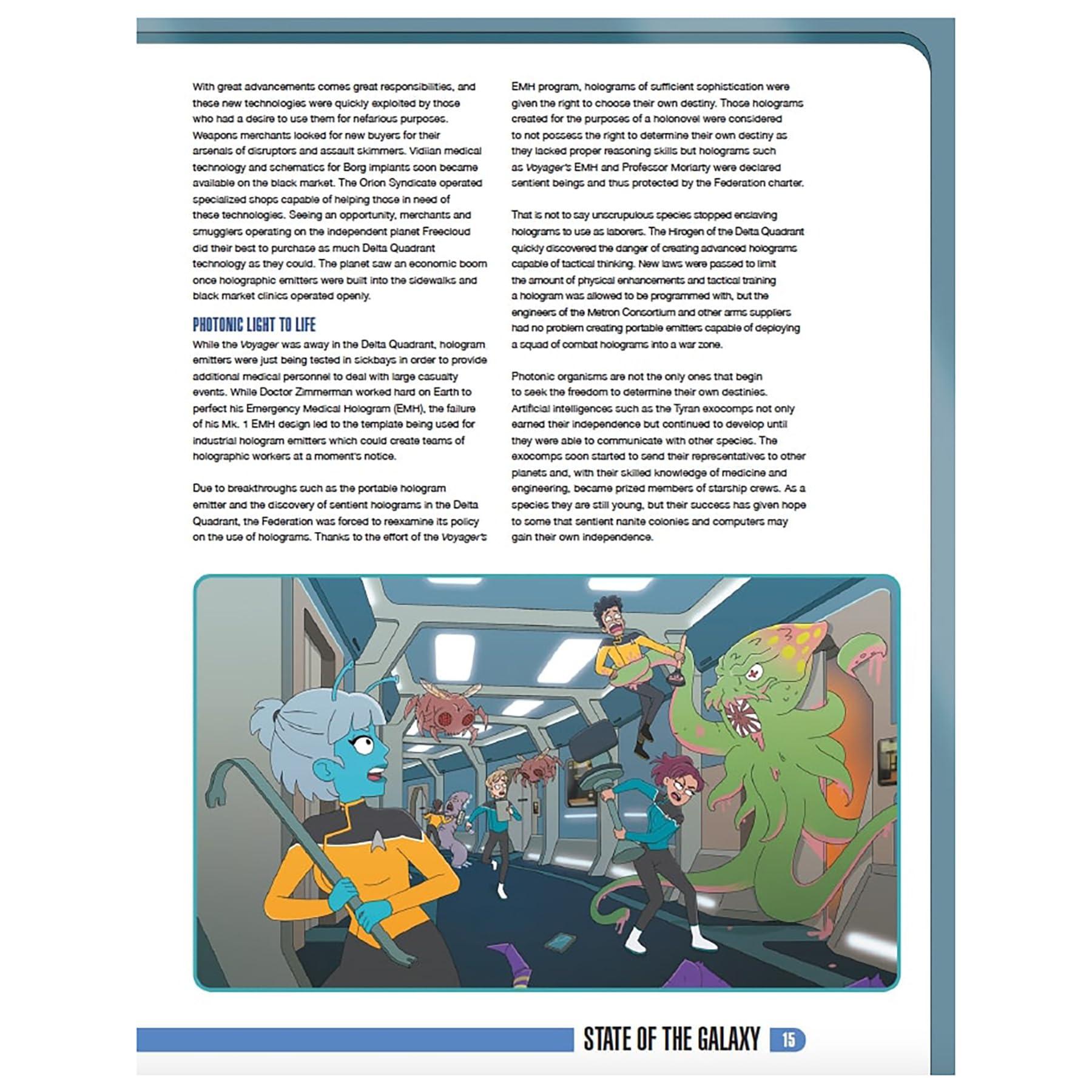 Modiphius Modiphius: Star Trek Adventures Star Trek: Lower Decks Campaign Guide - Expansion Hardcover RPG Book, New Content, Black