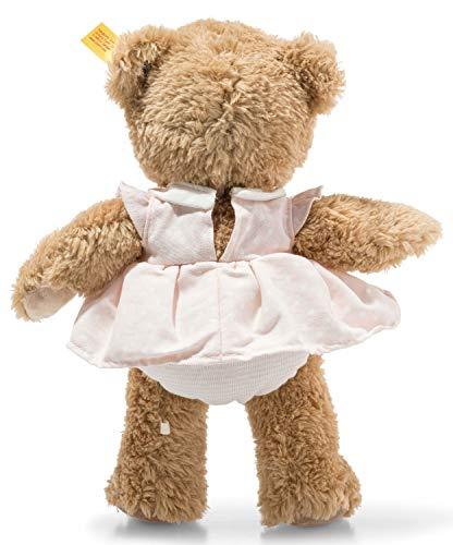 Steiff Steiff Sleep Well Teddy Bear Plush Toy in Pink Pajamas, 9”, Light Brown, Machine Washable (239526)