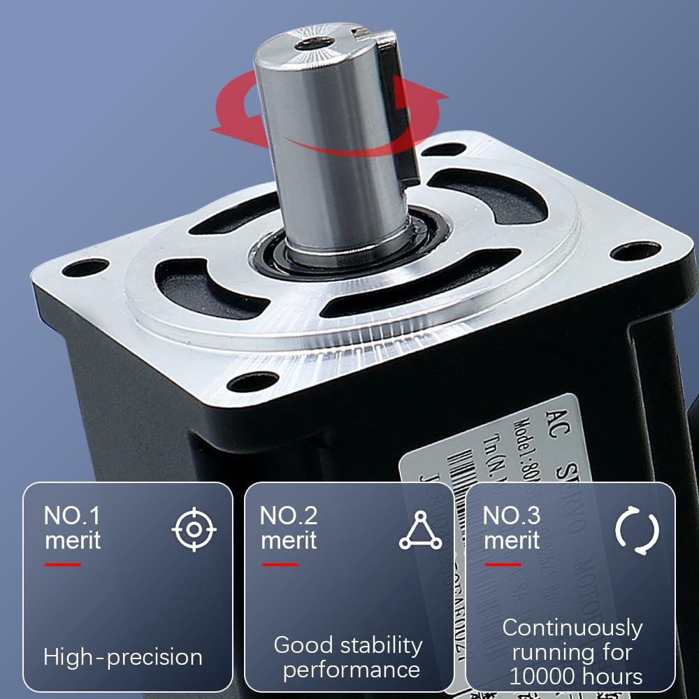 LCRHLCNC LCRHLCNC Servo Motor 400w 600w 750w with 60 80 Flange 17 Bit Absolute AC 220V Servo Driver High Accuracy Magnetic Servo 3000-6000RPM (600)