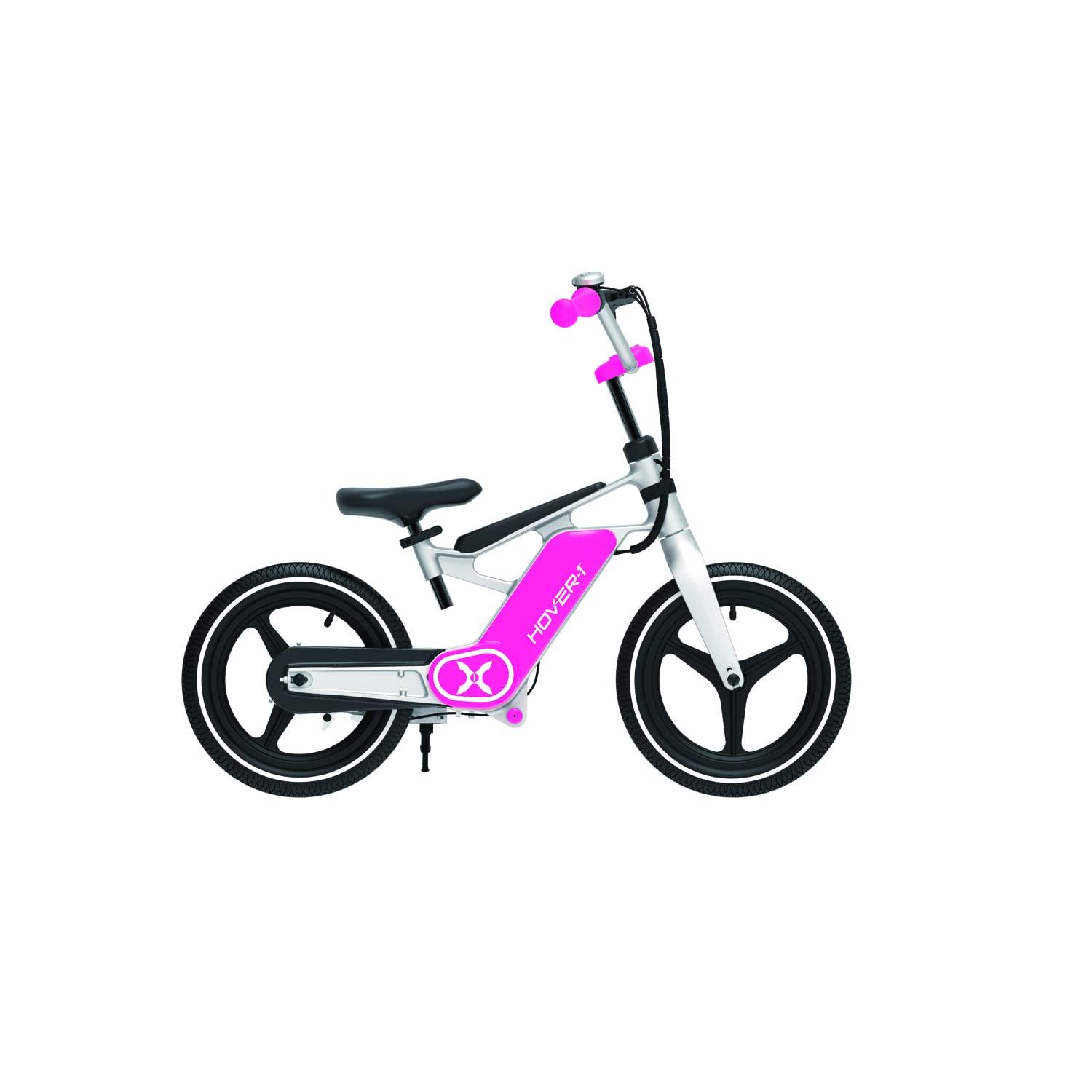 Hover-1 Hover-1 My First E-Bike - 8 MPH Top Speed, 7.5 Mile Range, LED Display, 14 Pneumatic Tires, Rear Electronic and Mechanical Brakes Kids Electric Bike for 8+ Years