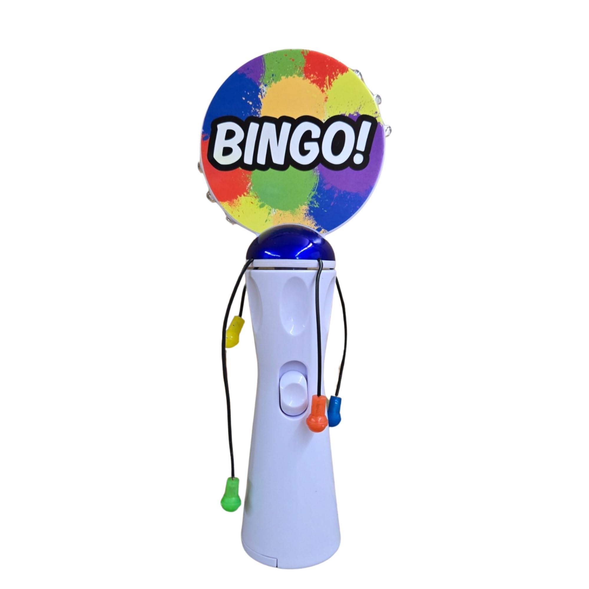 Bingo Boppers Bingo Spinner Wand- Spins & Lights up- Perfect Bingo Gift- Bingo Accessory- Hold up to be Seen! (Splatter)