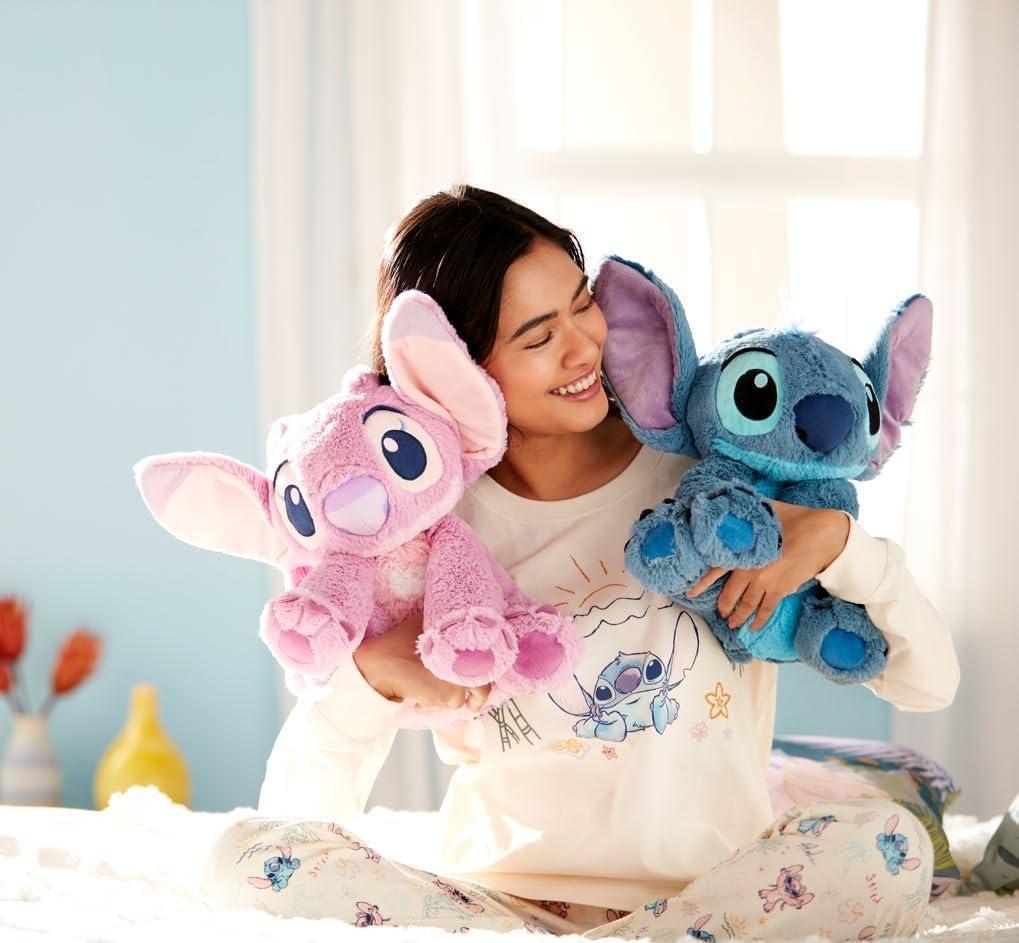Disney Store Disney Store Official Angel Medium Soft Toy for Kids, Cuddly Character with Fuzzy Texture and Embroidered Details, Flexible Floppy Ears, Disney Plushy Suitable for All Ages.