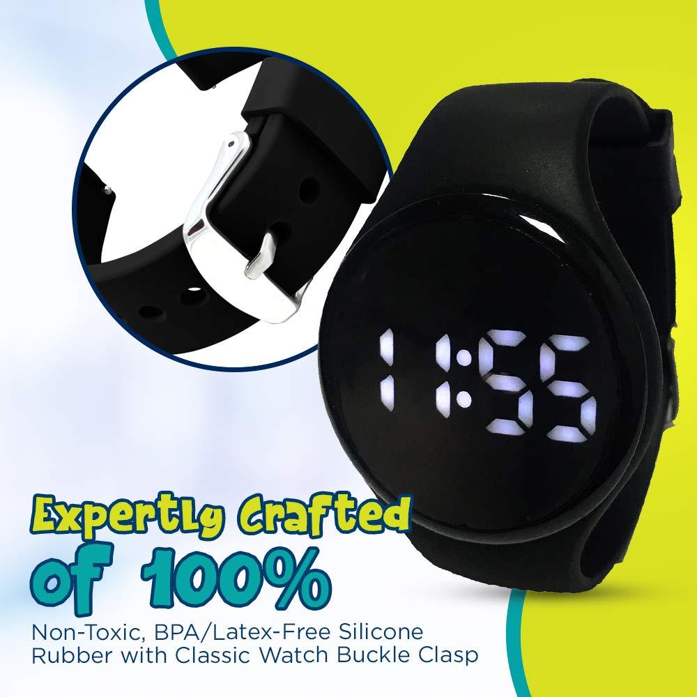 Kidnovations Kidnovations Premium Potty Training Watch - Toilet Training Timer - Rechargeable Water Resistant Digital Watch Reminder to Go Potty Vibrates and Plays Music Keeps Your Child Entertained at Potty Time
