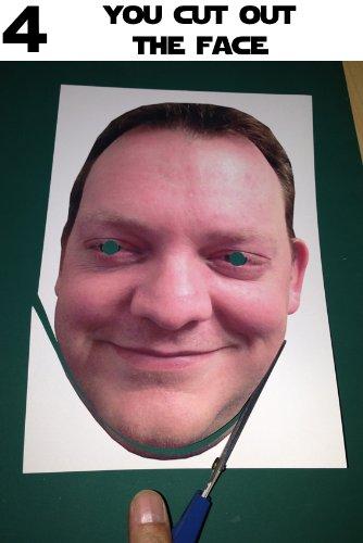 Party People 20 x Personalized DIY Custom Photo Face Masks kits for Hen, stag, birthday party etc to make at home