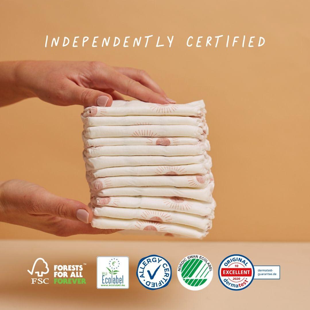 JOONYA Joonya Baby Diapers, Size 4 L (15-31 lb) - 1 Bag of 25 - **New Range** - NonToxic, Eco-Friendly, Ultra Slim, Overnight Use - Made in Denmark