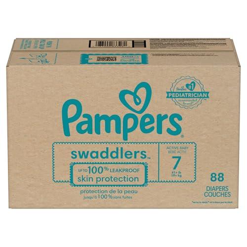 Pampers Pampers Baby Diapers - Swaddlers - Size 7, 88 Count, Ultra Absorbent Disposable Infant Diaper