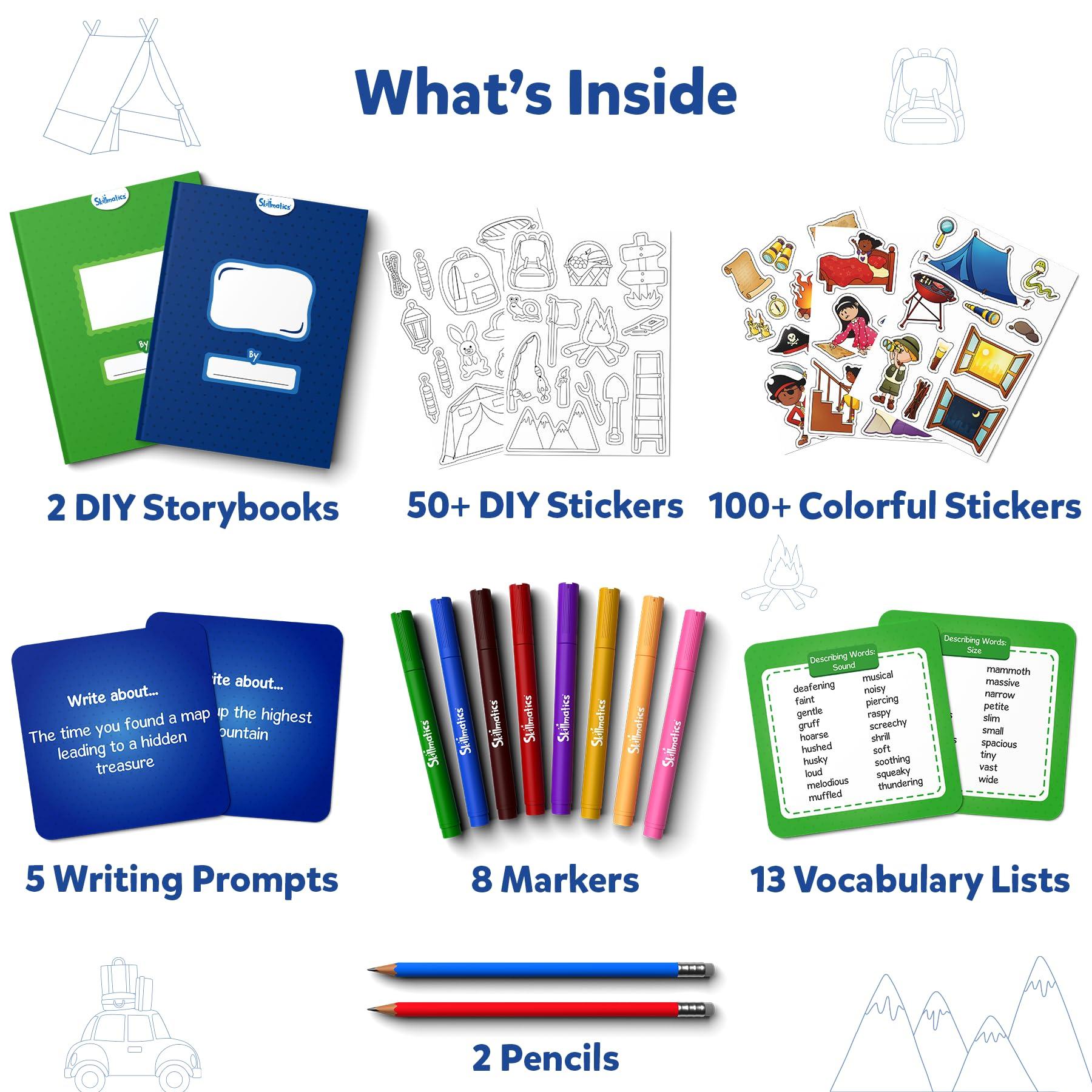 Skillmatics Skillmatics Storybook Art Kit - All My Adventures Art Kit for Kids, Write & Create Storybooks, Creative Activity for Boys & Girls, DIY Kit, 150+ Stickers, Gifts for Ages 5, 6, 7, 8, 9, 10